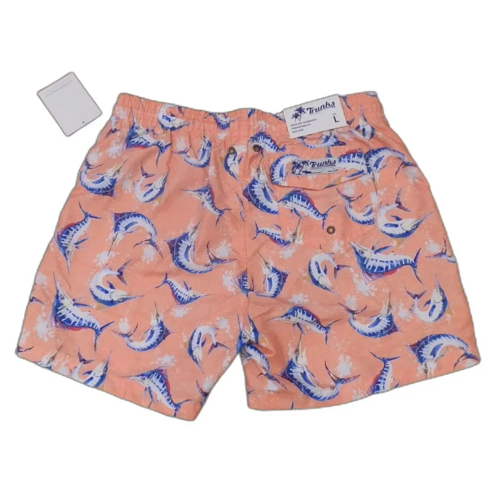 Trunks Beachwear Swimsuit Trunks Sano Short Chambray Sailfish Size Large NWT
